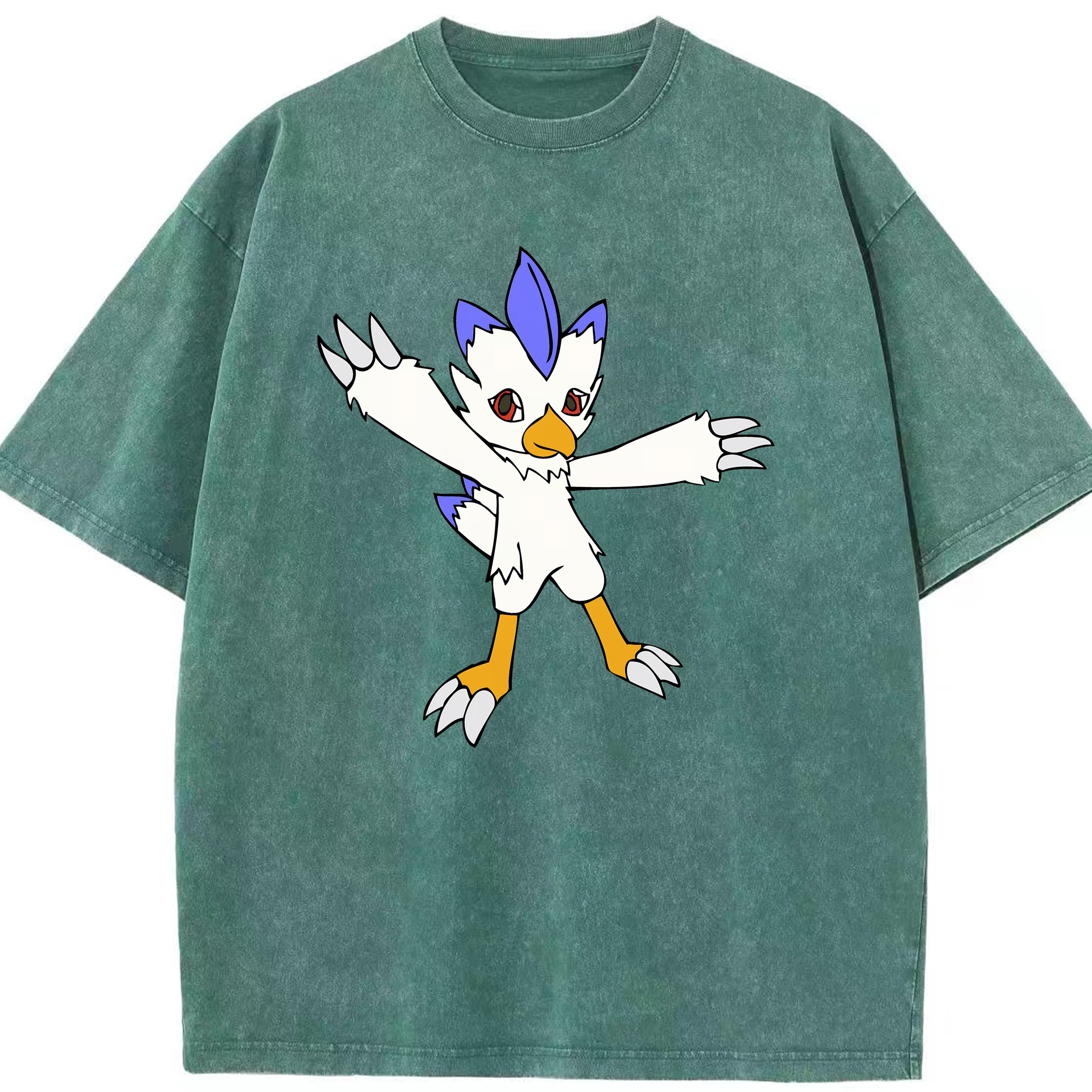 （画像用） Digimon デジタルモンスター/デジモン 綿100% ヴィンテージ風 半袖Tシャツ（フロントプリント）